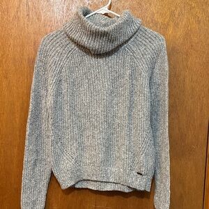 Hollister Heather Gray Cowl Neck Sweater